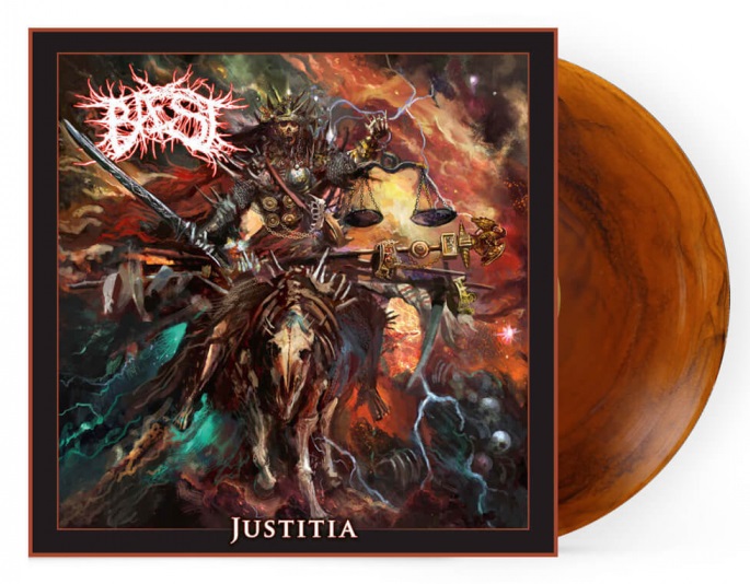 Baest - Justitia EP. Ltd Ed. Orange/Black Marbled vinyl. Only 500 worldwide!